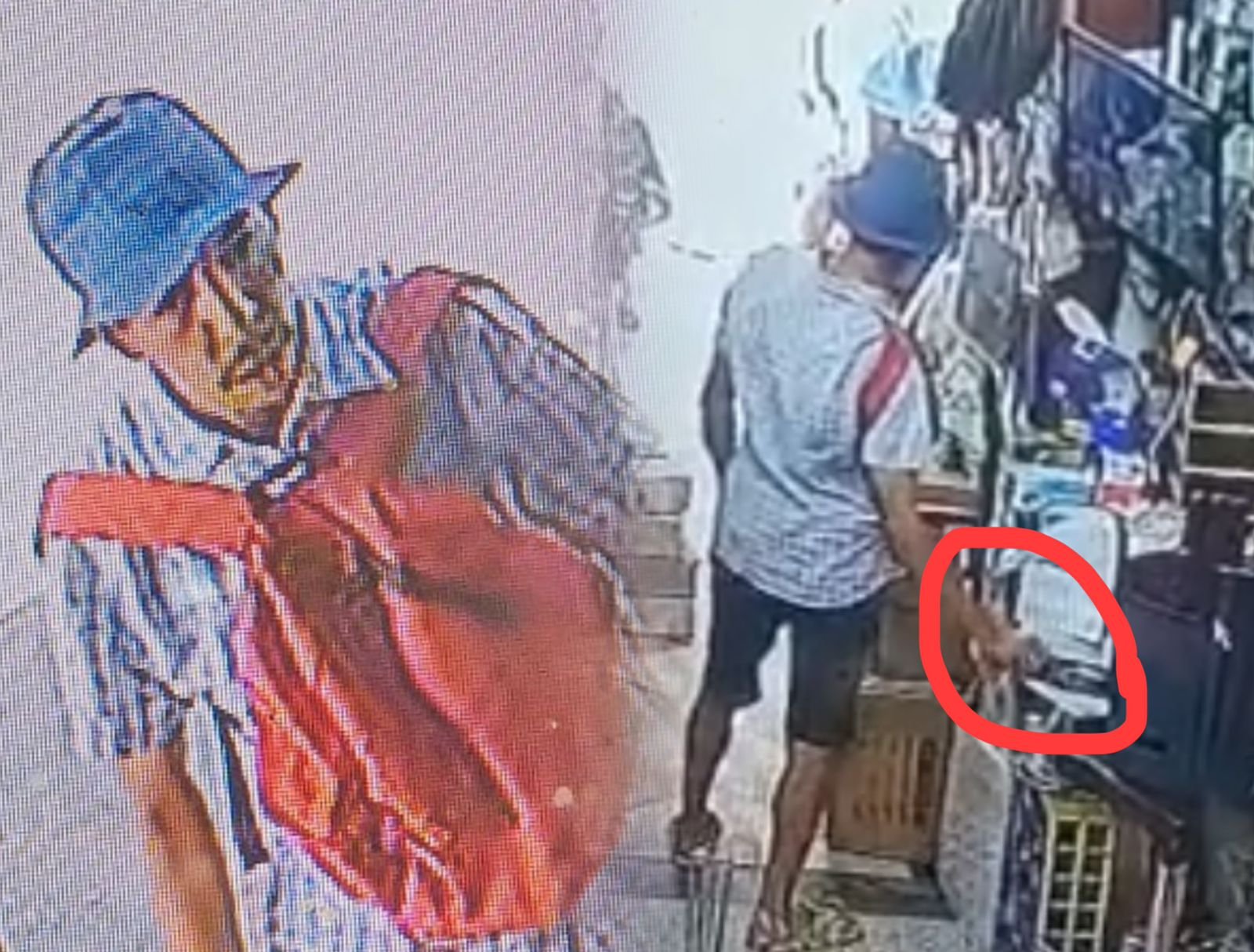 فيديو : شفر تيليفون من محل بكل برودة و مشا بحالو